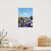 Poster de Purple Irises et Blue Sky (Cuisine)
