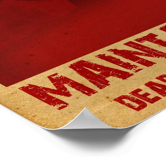 Poster de quarantaine Zombie (Coin)