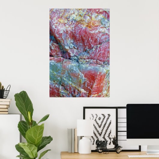 poster de quartz rose géant (Bureau à domicile)