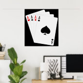 Poster de quatre as (Bureau à domicile)