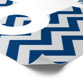 Poster De quoi sont faits les petits garçons Chevron Bleu (Coin)