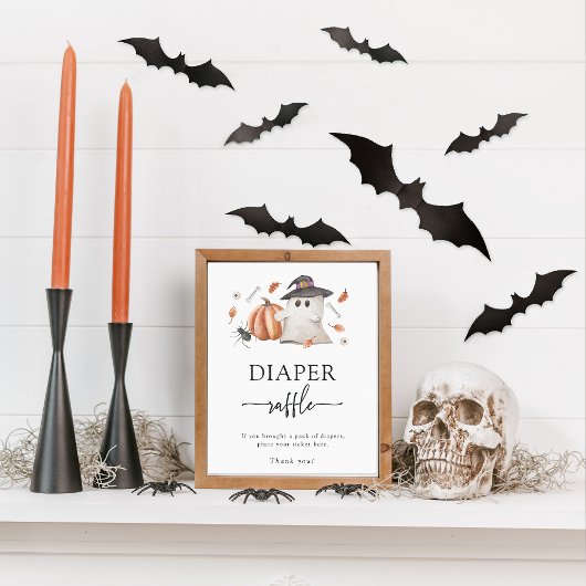 Poster de raffe Halloween Diaper
