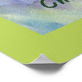 Poster de raisins de vin Chardonnay (Coin)