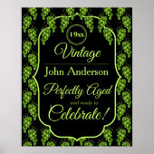 Poster de raisins verts (Devant)