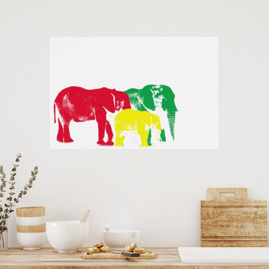 Poster de Rasta Elephant (Cuisine)
