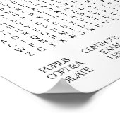 Poster de recherche de mots thématiques du bureau  (Coin)