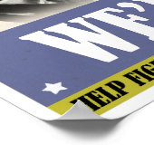 Poster de recrutement Vintage Zombie Apocalypse (Coin)