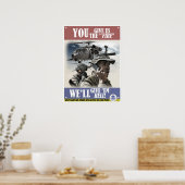 Poster de recrutement Vintage Zombie Apocalypse (Cuisine)