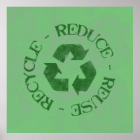 Poster de recyclage de réutilisation