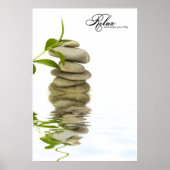 Poster de réflexion Zen Stone Relaxant (Devant)