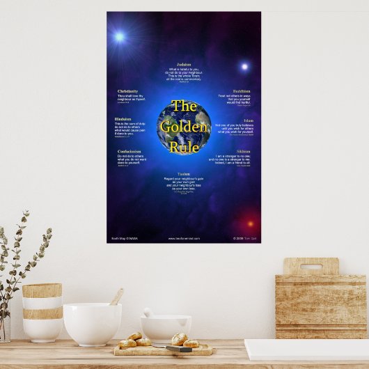 Poster de règle d'or (vertical) (Cuisine)
