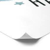 Poster de Reindeer Joyeux Vacances (Coin)