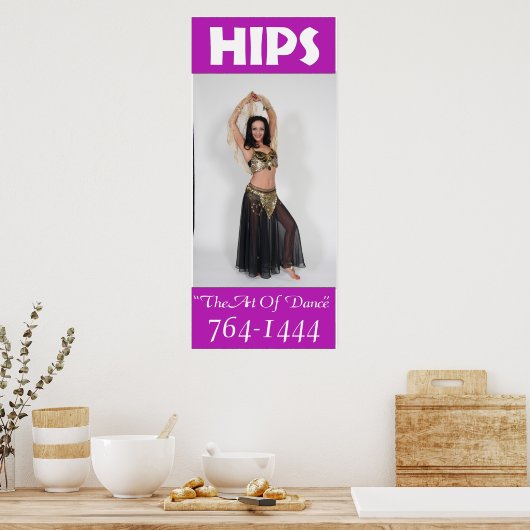 Poster de réplique des signes HIPS (Cuisine)
