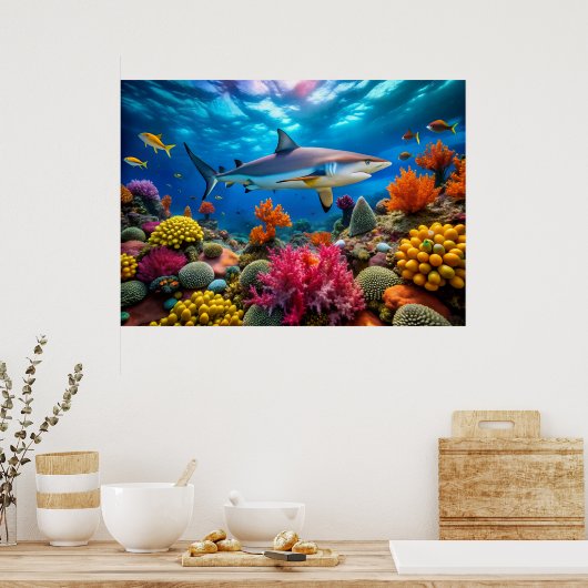 Poster de requin (Cuisine)