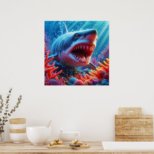 Poster de requin (Cuisine)