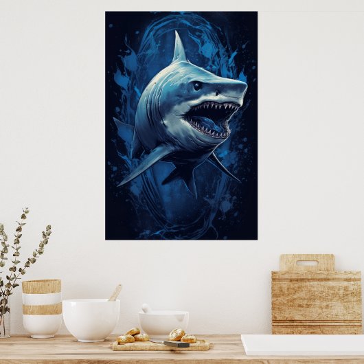 Poster de requin (Cuisine)