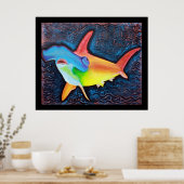 Poster de requin à tête de marteau (Cuisine)