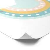 Poster de requin Pastel Boho (Coin)