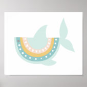 Poster de requin Pastel Boho (Devant)