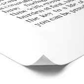 Poster de responsabilité - Art mural motivant (Coin)