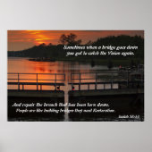 Poster de restauration des ponts de construction (Devant)