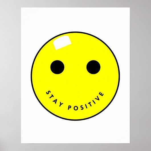 Poster de rester positif (Devant)
