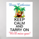 Poster de retrait de calme (Devant)