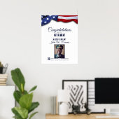 Poster de retraite militaire sur mesure patriotiqu (Bureau à domicile)