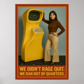 Poster de Retro Arcade - We’t Rage Quit