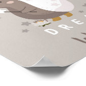 Poster de rêve animal de hérisson Woodland | Impre (Coin)