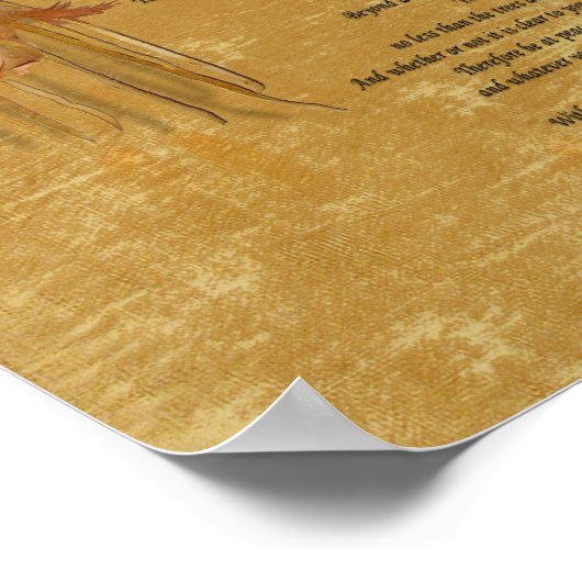 Poster de rêve Desiderata (Coin)