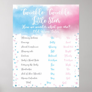 Poster de révélation de genre Twinkle Little Star
