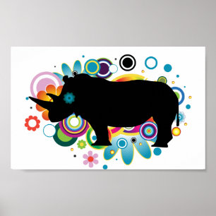 Poster de Rhino Abstrait