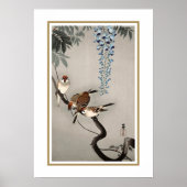Poster de Ring Sparrows, Ohara Koson (1877-1945) (Devant)