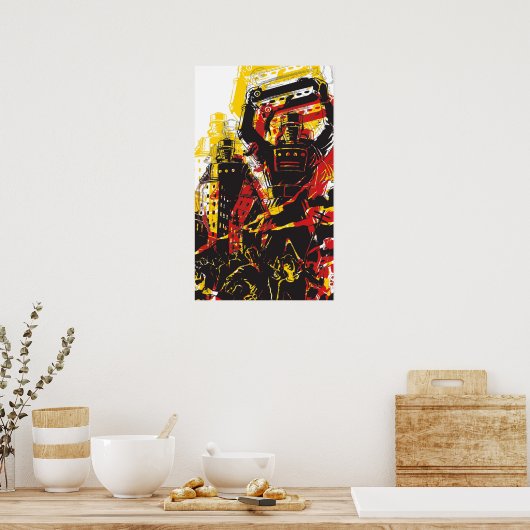 Poster de robot vintage (Cuisine)