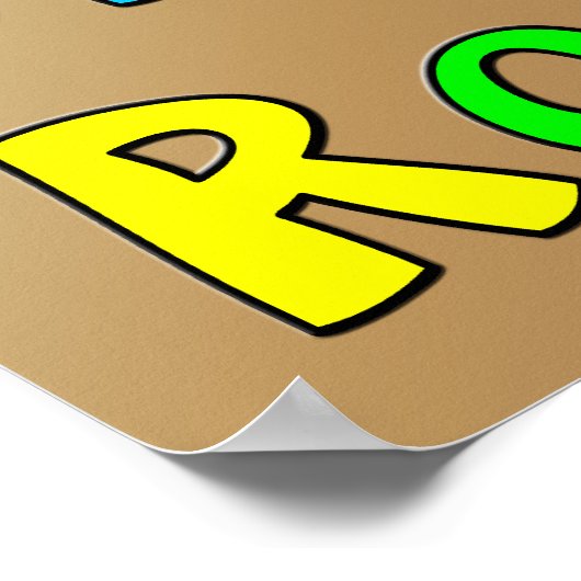 Poster de Rocks de 6e année (Coin)