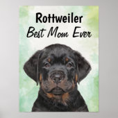 Poster de Rottweiler Best Mom (Devant)