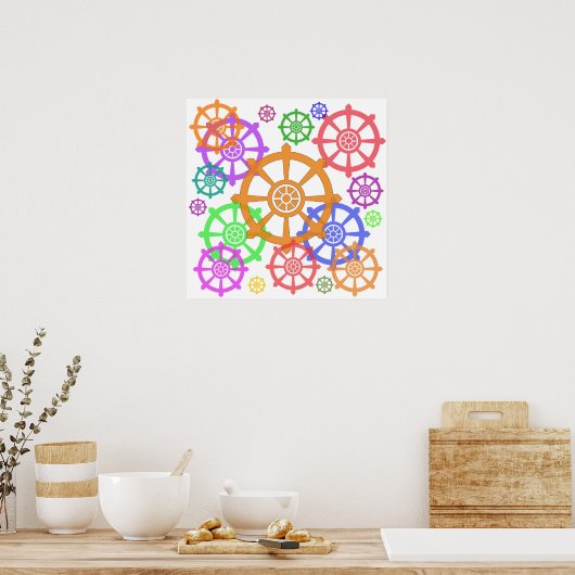 Poster de roue Dharma (Cuisine)