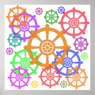 Poster de roue Dharma