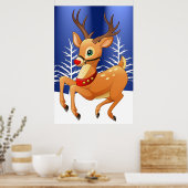 Poster de Rudolph Prancing (Cuisine)
