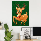 Poster de Rudolph Prancing (Bureau à domicile)