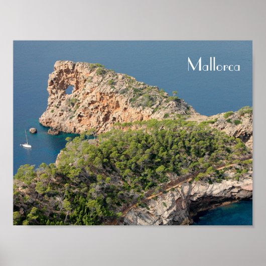 póster de Sa Foradada en la isla de Mallorca Poster (Voorkant)