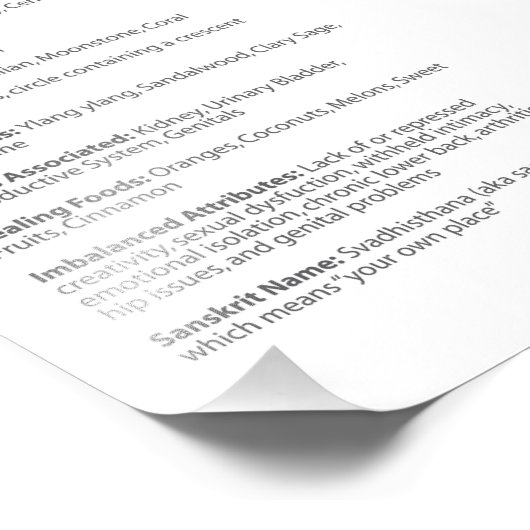 Poster de Sacral Chakra (Coin)