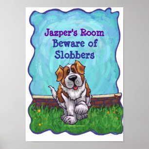 Poster de Saint Bernard Dog My Room
