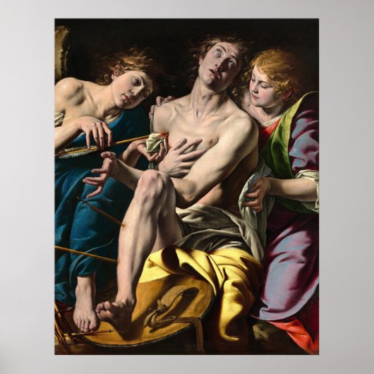 Poster de Saint Sebastian, Tanzio da Varallo (Devant)