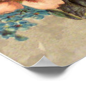 Poster de Saint Valentin dans un jardin de fleurs (Coin)