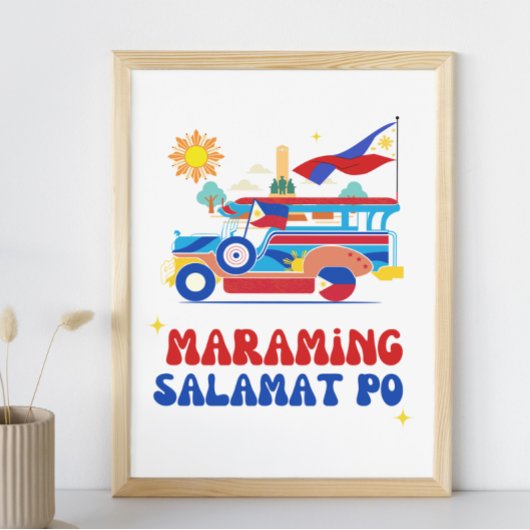Poster de Salamat Maraming Art Mur Philippin