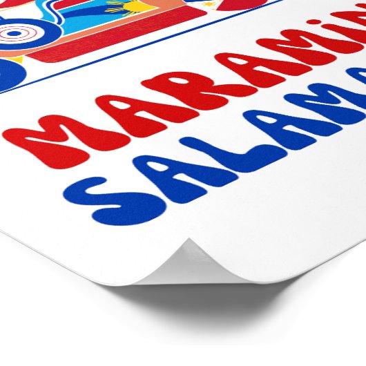 Poster de Salamat Maraming Art Mur Philippin (Coin)