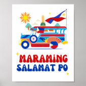 Poster de Salamat Maraming Art Mur Philippin (Devant)