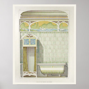 Poster de salle de bain victorienne